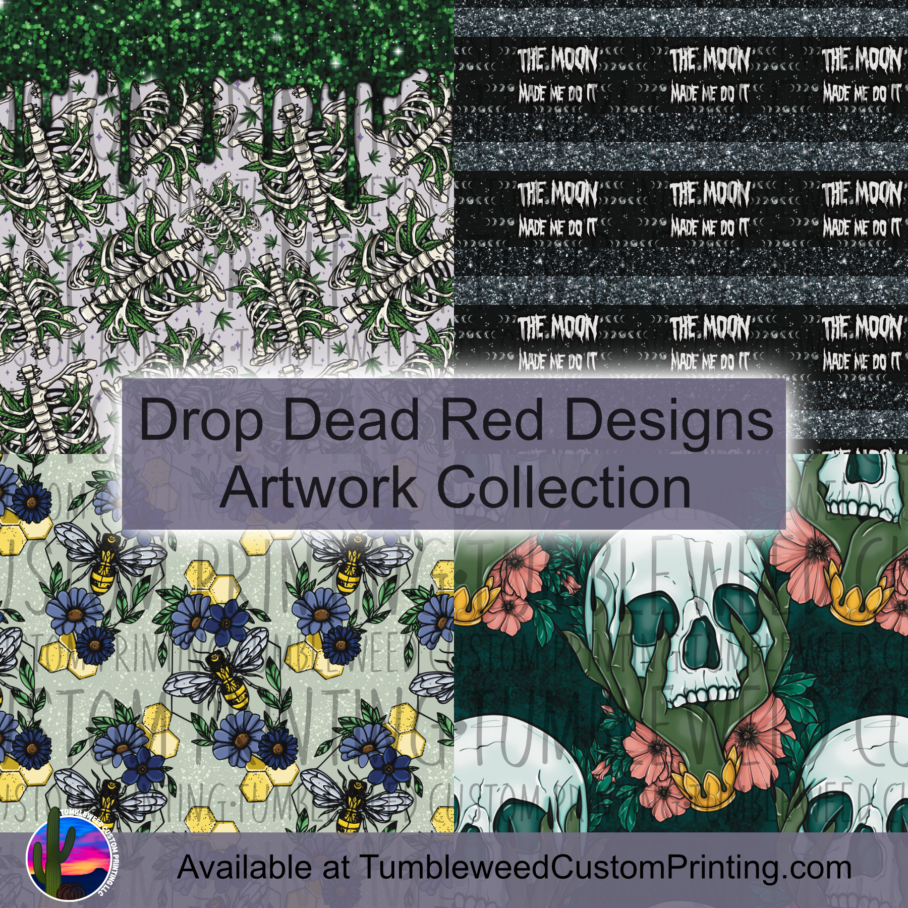 Drop Dead Red Designs Artwork | Custom Printed Materials & Cut & Sews ...