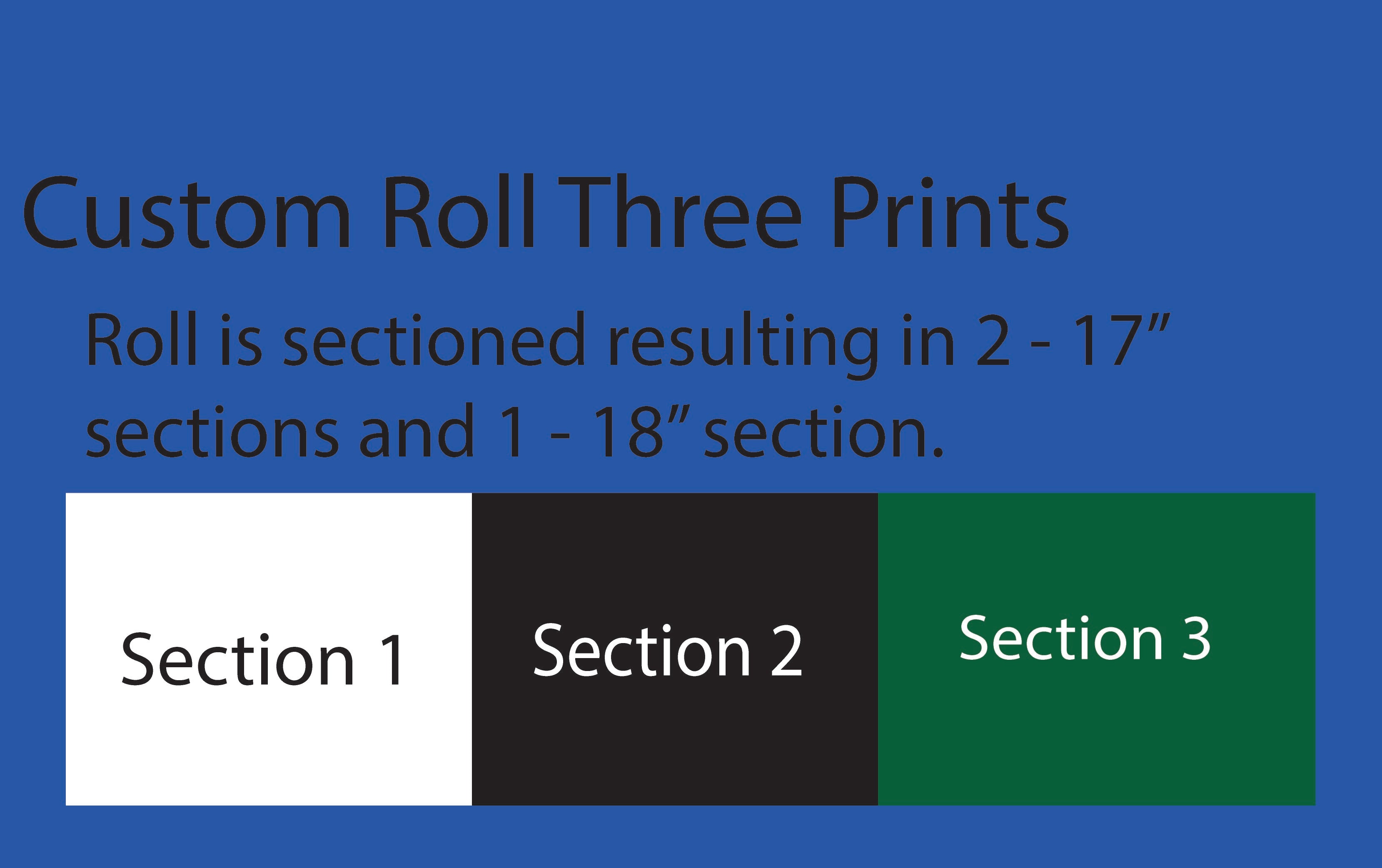 Custom Marine Vinyl/Faux Leather - Three Print Roll