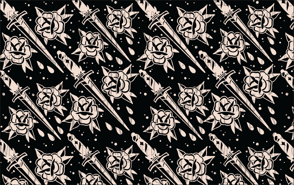 A Ketchum Designs - Dungeon Crawler Carl - Desperado Black & White Coordinate