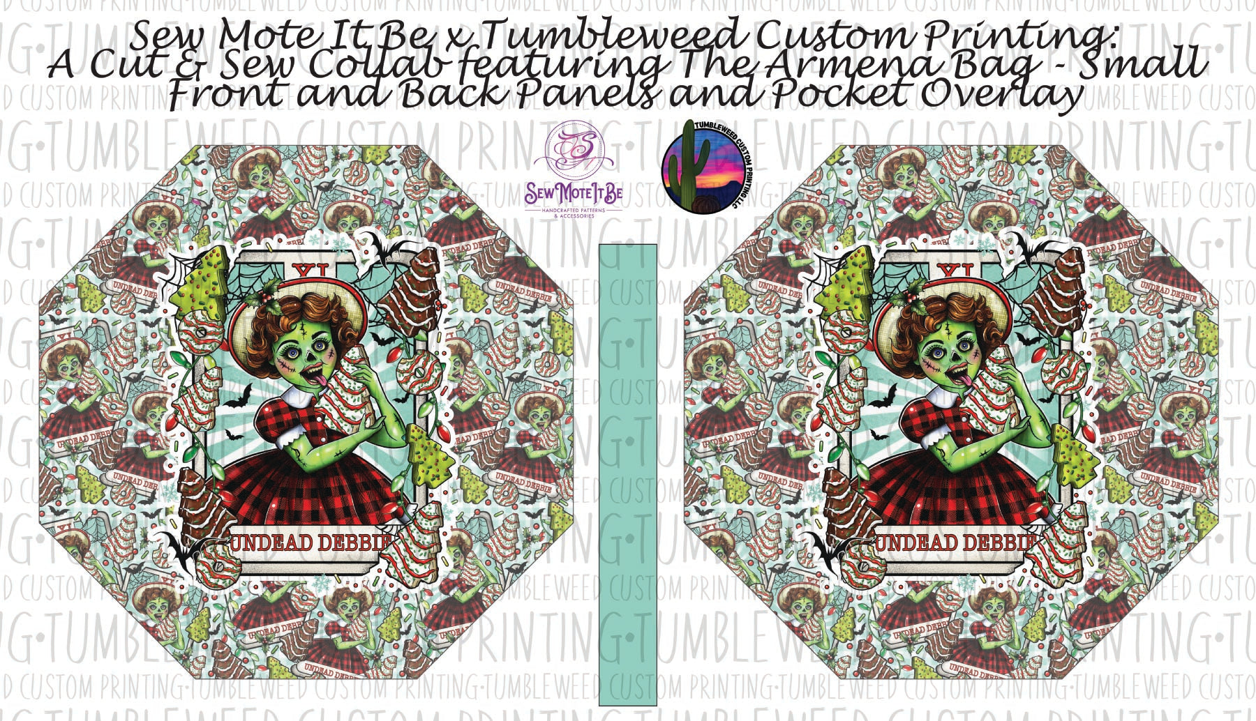 Sew Mote It Be - Armena Octagon Bag - Undead Debbie
