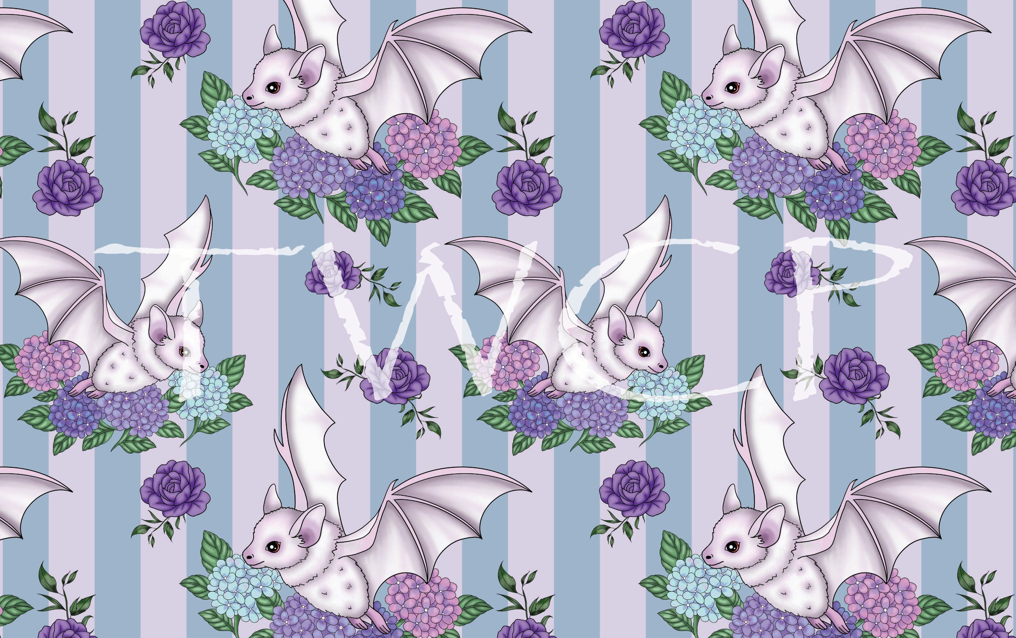 Cauldron & Quill - Albino Bat Pastel Stripes