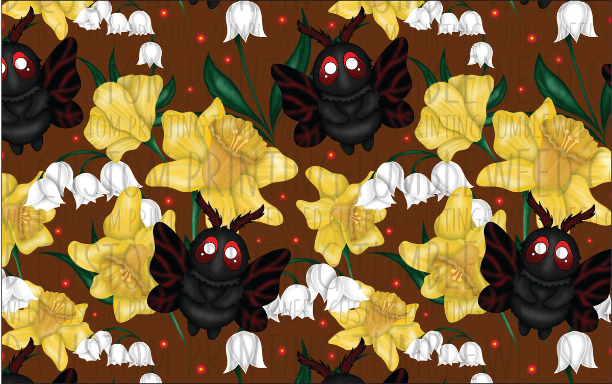 Cauldron & Quill - Floral Mothman Burnt Orange