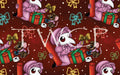 Cauldron & Quill - Plague Holidays Gift Wrapping Red