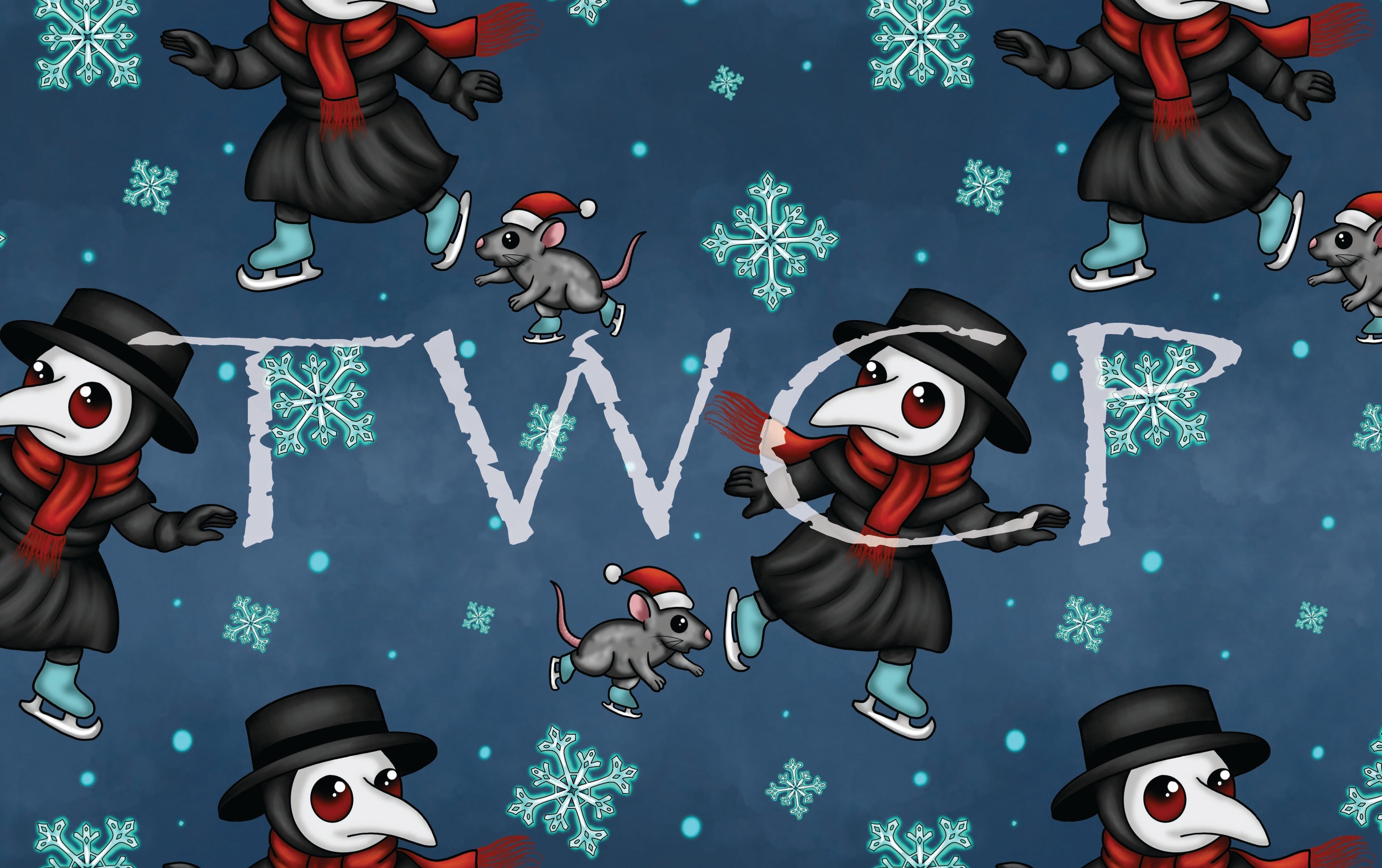 Cauldron & Quill - Plague Holidays Gift Ice Skating Blue