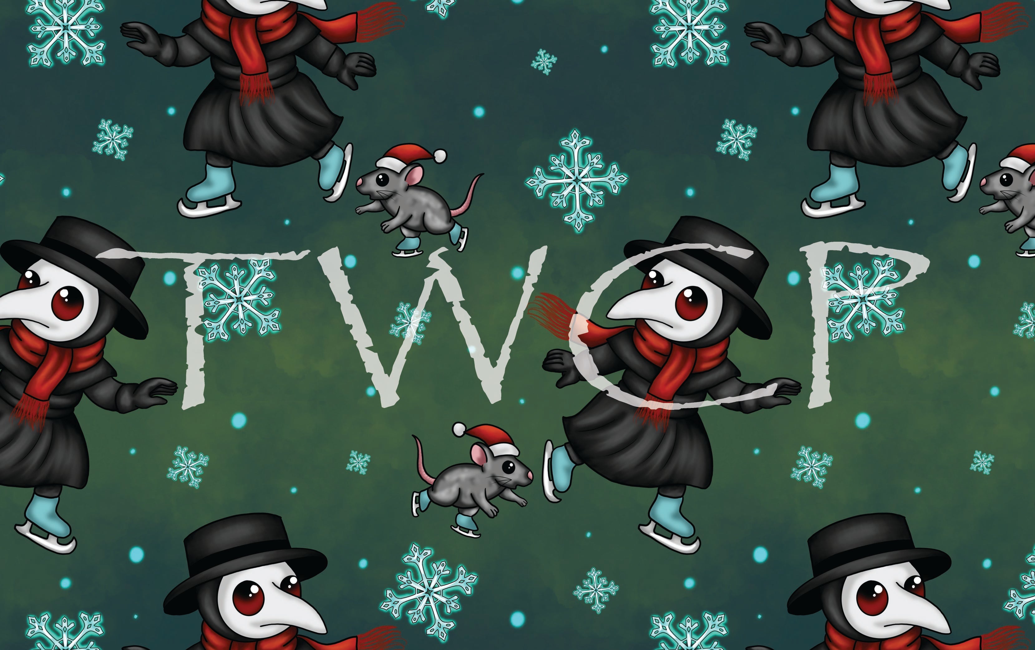 Cauldron & Quill - Plague Holidays Gift Ice Skating Green