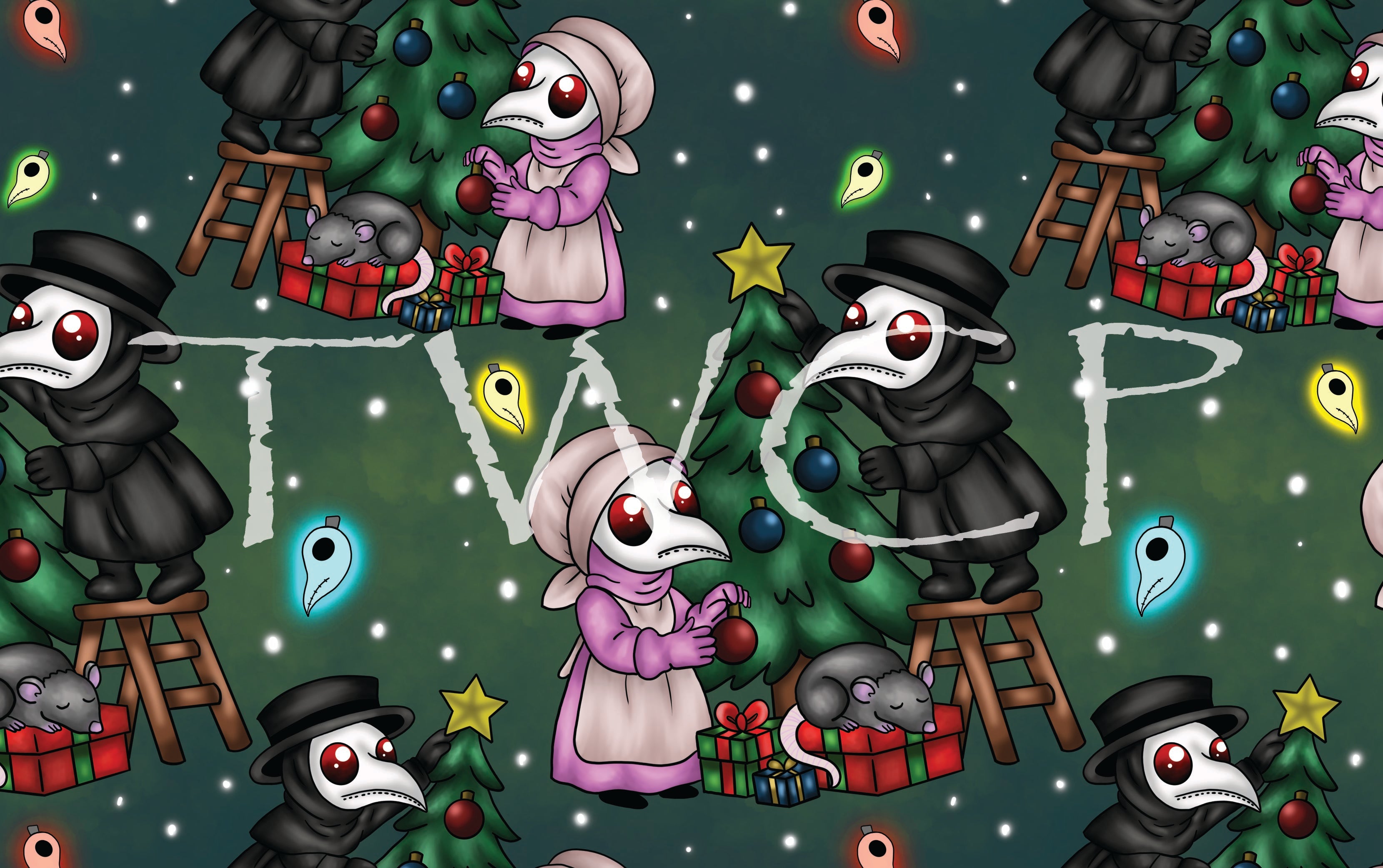 Cauldron & Quill - Plague Holidays Tree Setup Green