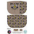 Cork & Copper Designs - The Hex Bag - Bees Have Courage V2