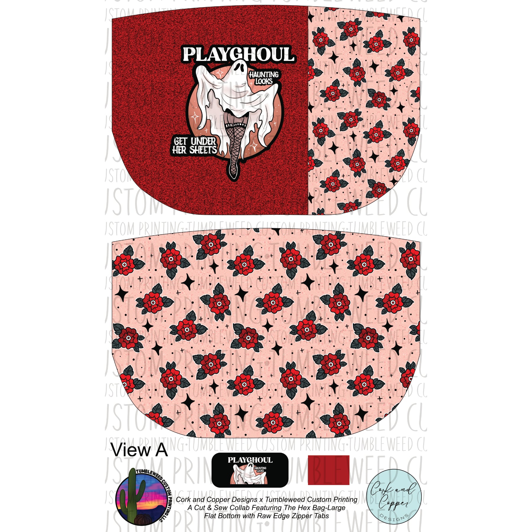 Cork & Copper Designs - The Hex Bag - Playghoul Ghost