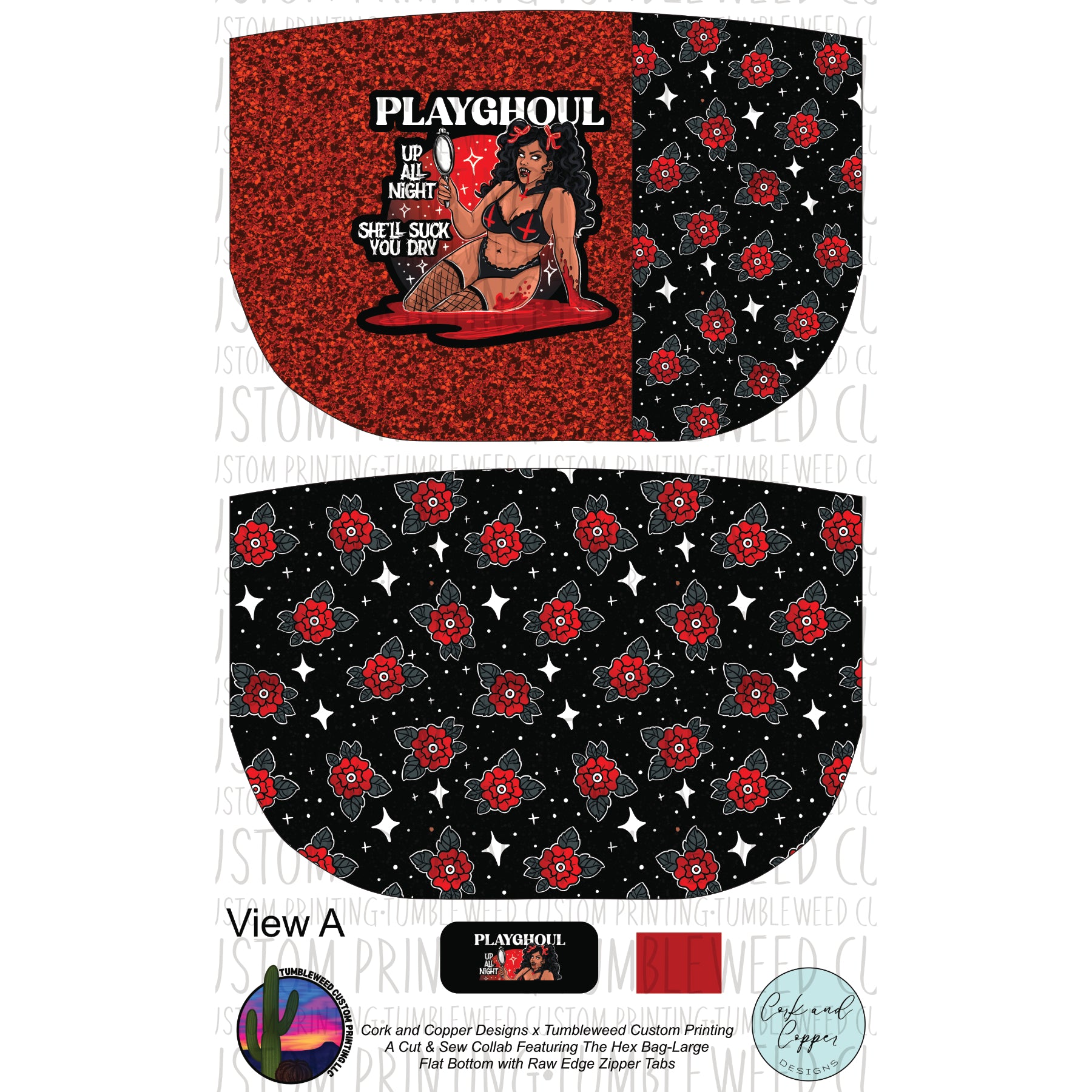 Cork & Copper Designs - The Hex Bag - Playghoul Vampire