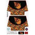 Cork & Copper Designs - The Wolfsbane Zipper Pouch - Fruit Fly Moth Orange Teal