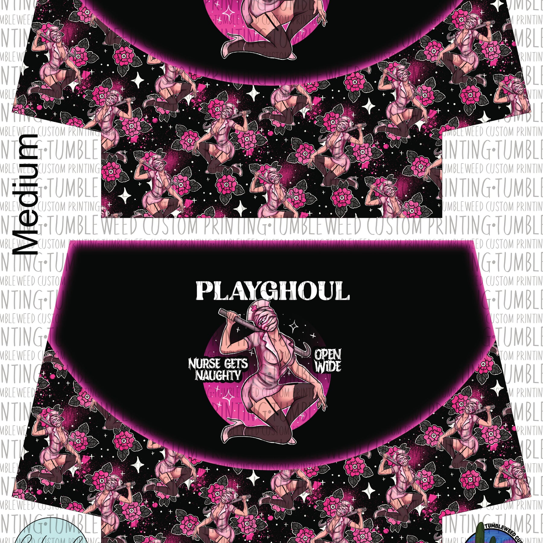 Cork & Copper Designs - The Wolfsbane Zipper Pouch - Playghoul Contorted Nurse