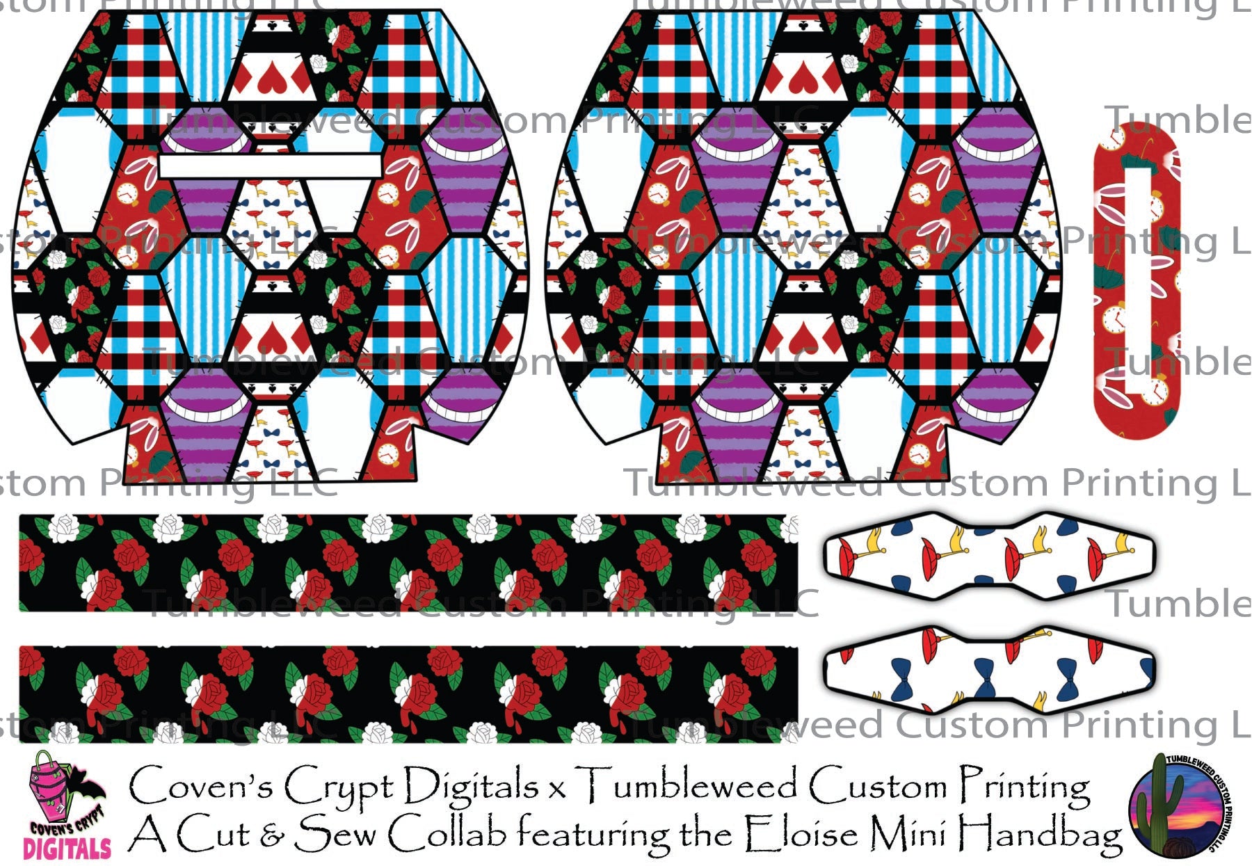 Coven's Crypt Digitals - Eloise Mini Handbag - Alice Coffin Patchwork