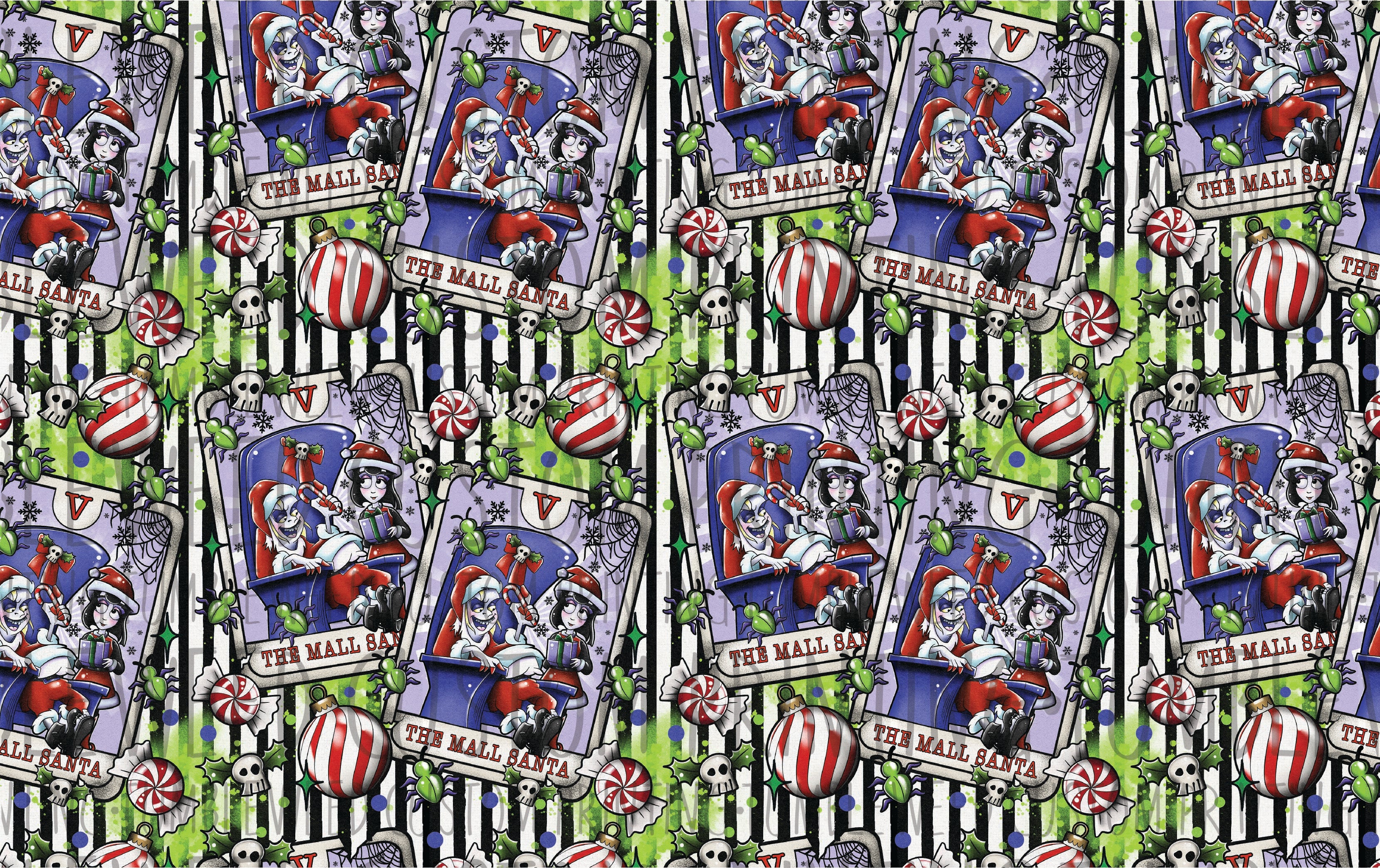 Gravitee Designs - Creepy Xmas Tarot - The Mall Santa