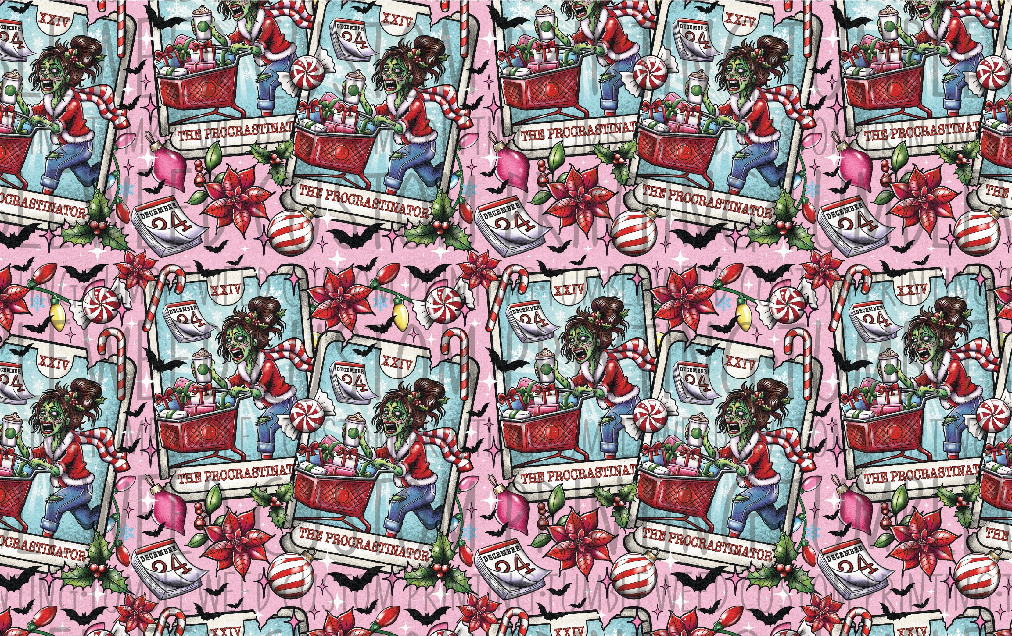 Gravitee Designs - Creepy Xmas Tarot - The Procrastinator