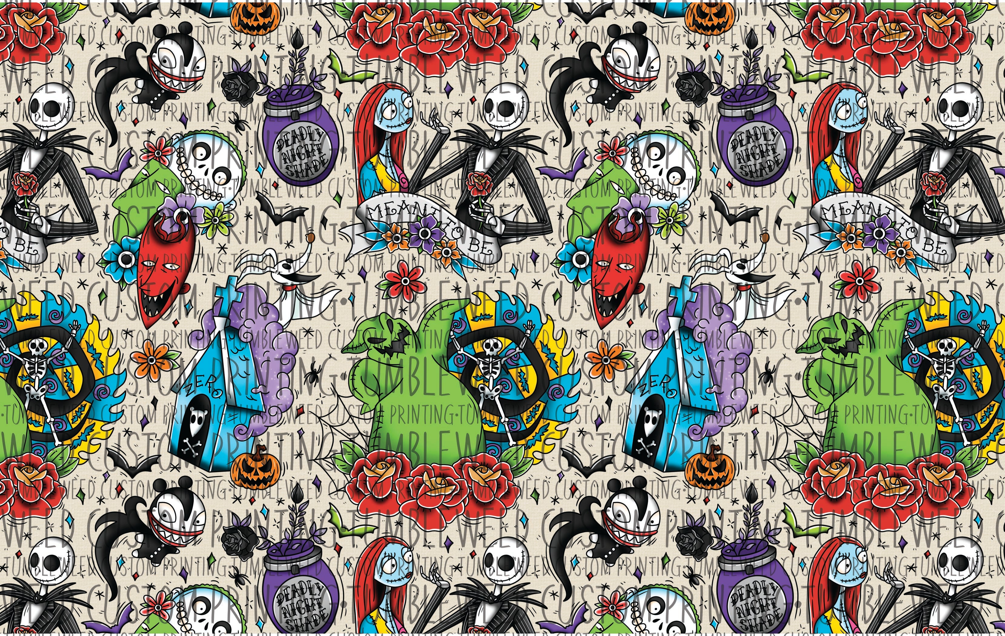 Grimmflower Hollow Designs - Haunted Holidays Tattoo