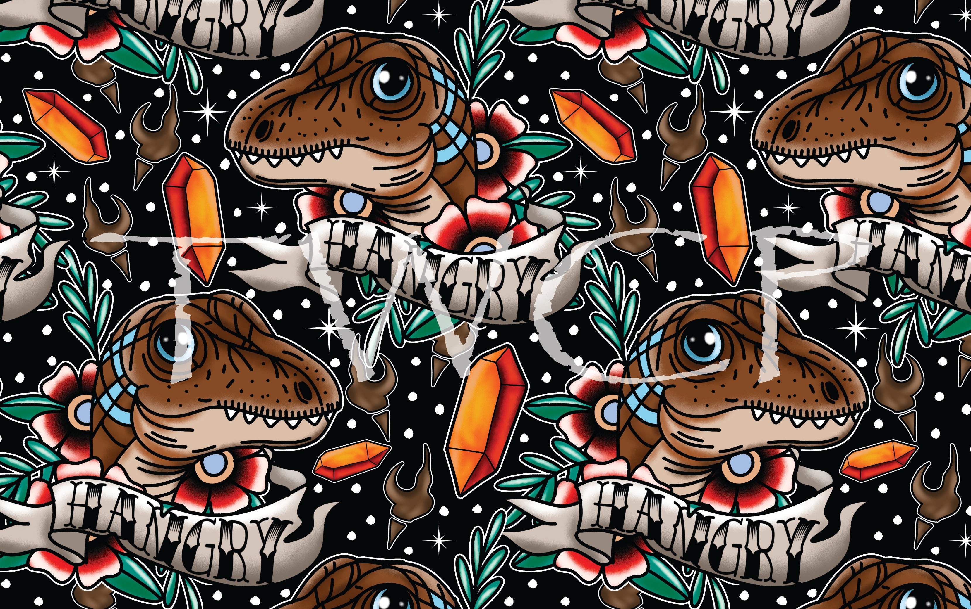 Illuminated Ink Digitals - Tattoo Raptor Dark