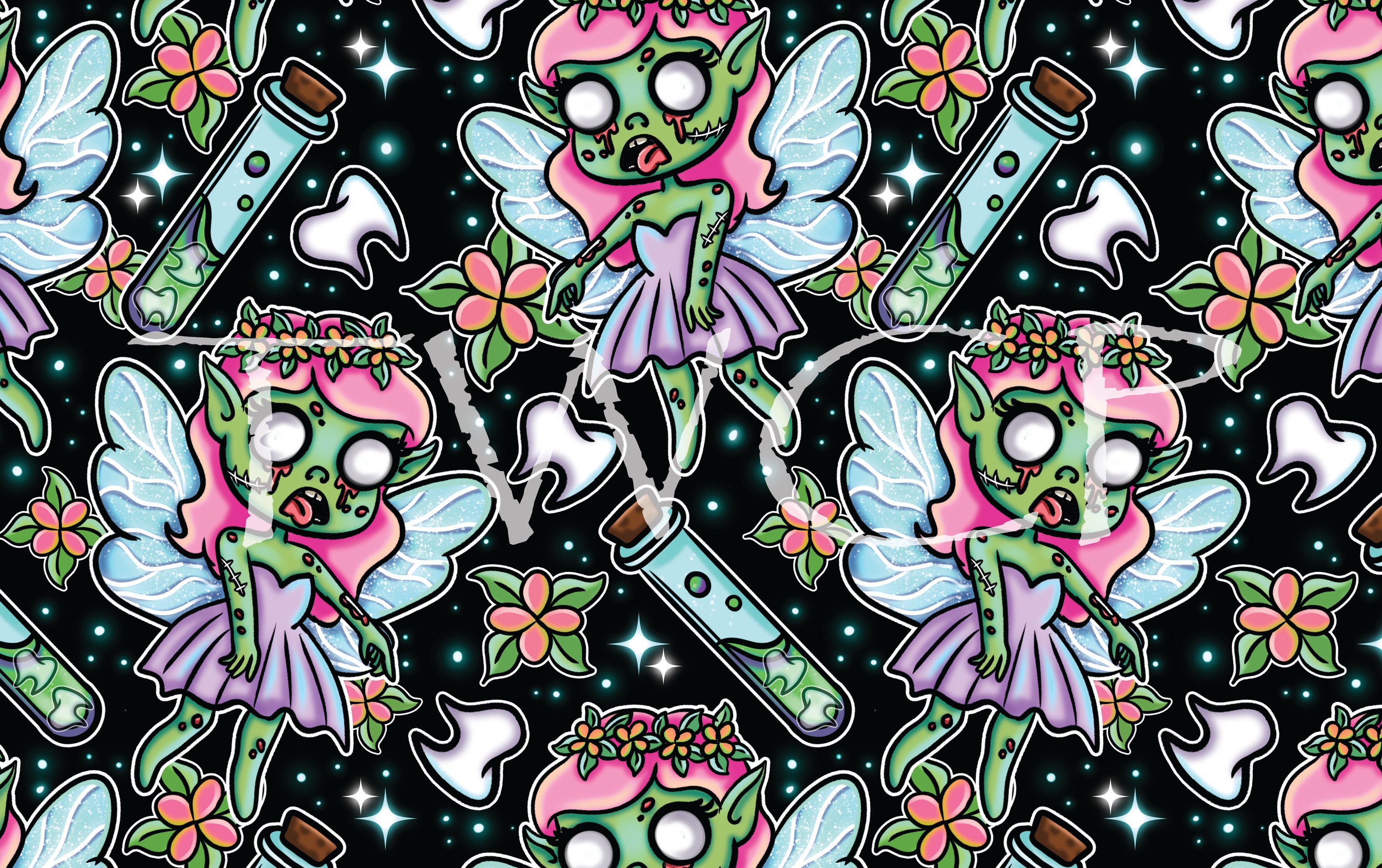 Illuminated Ink Digitals - Zombie Tooth Fairy
