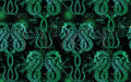 Inspired Design Illustrations - Viking Snake Green
