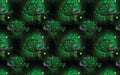 Inspired Design Illustrations - Angler Fish Green