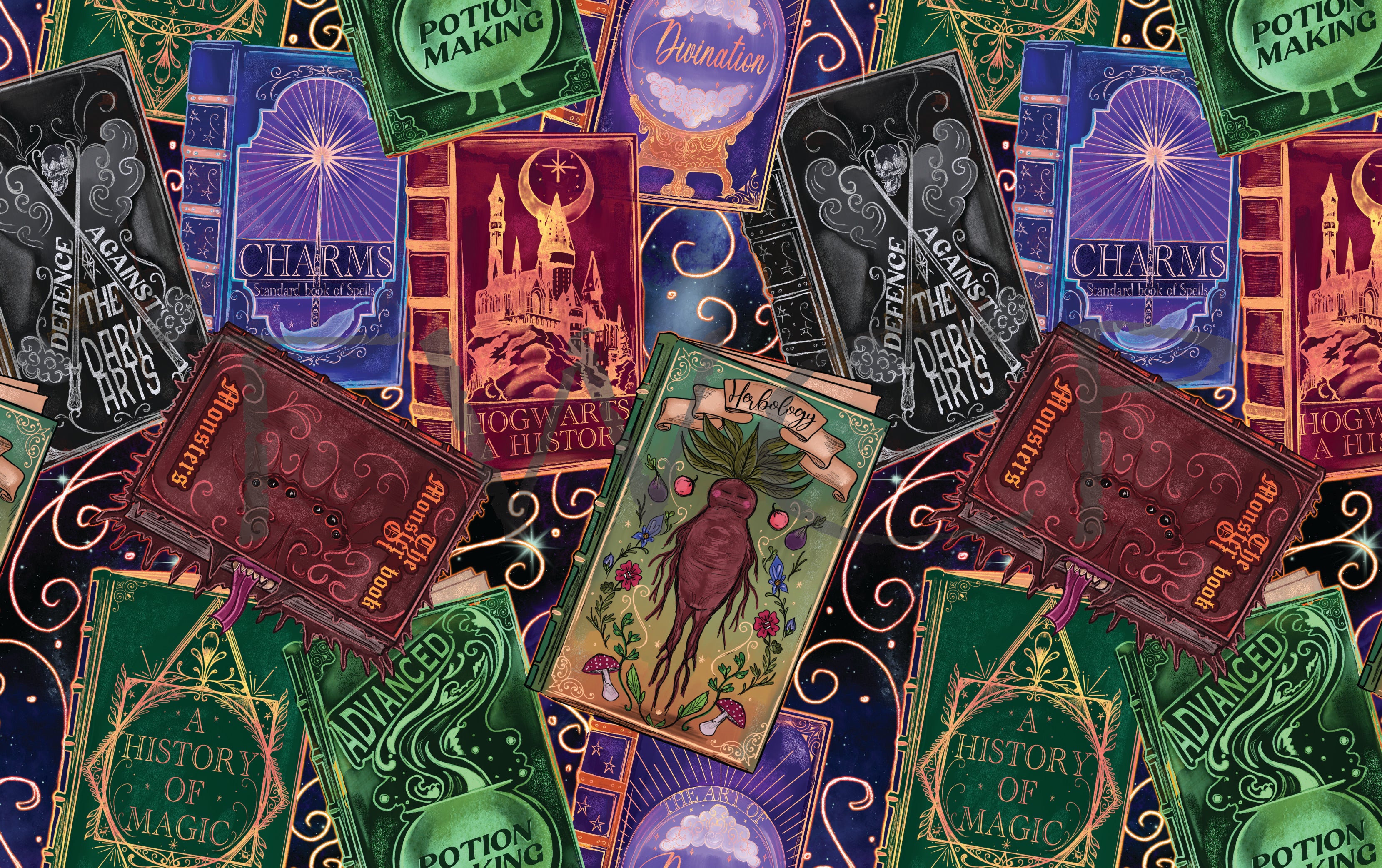 Inspired Design Illustrations - HP Magic Books