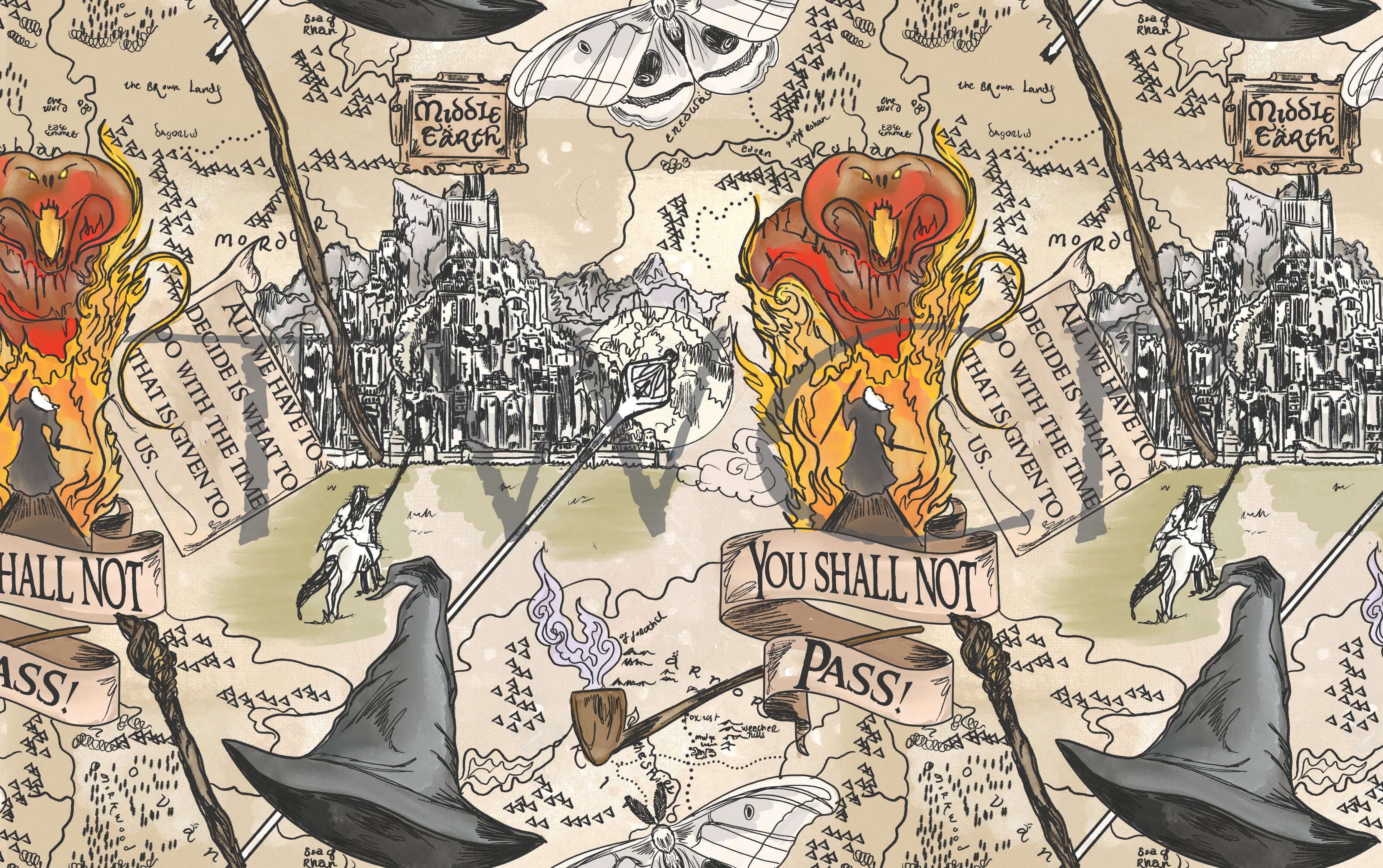 Inspired Design Illustrations - LOTR 18