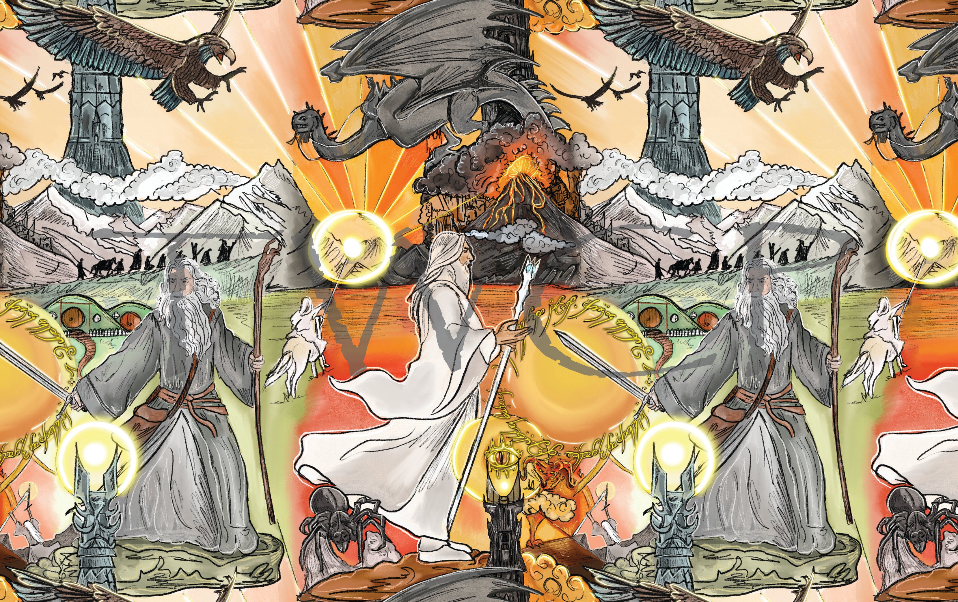 Inspired Design Illustrations - LOTR 19