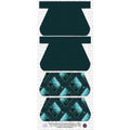 KMG Handmade - BRB Bowler Bag Panel Cut & Sew - Geo Florals Teal