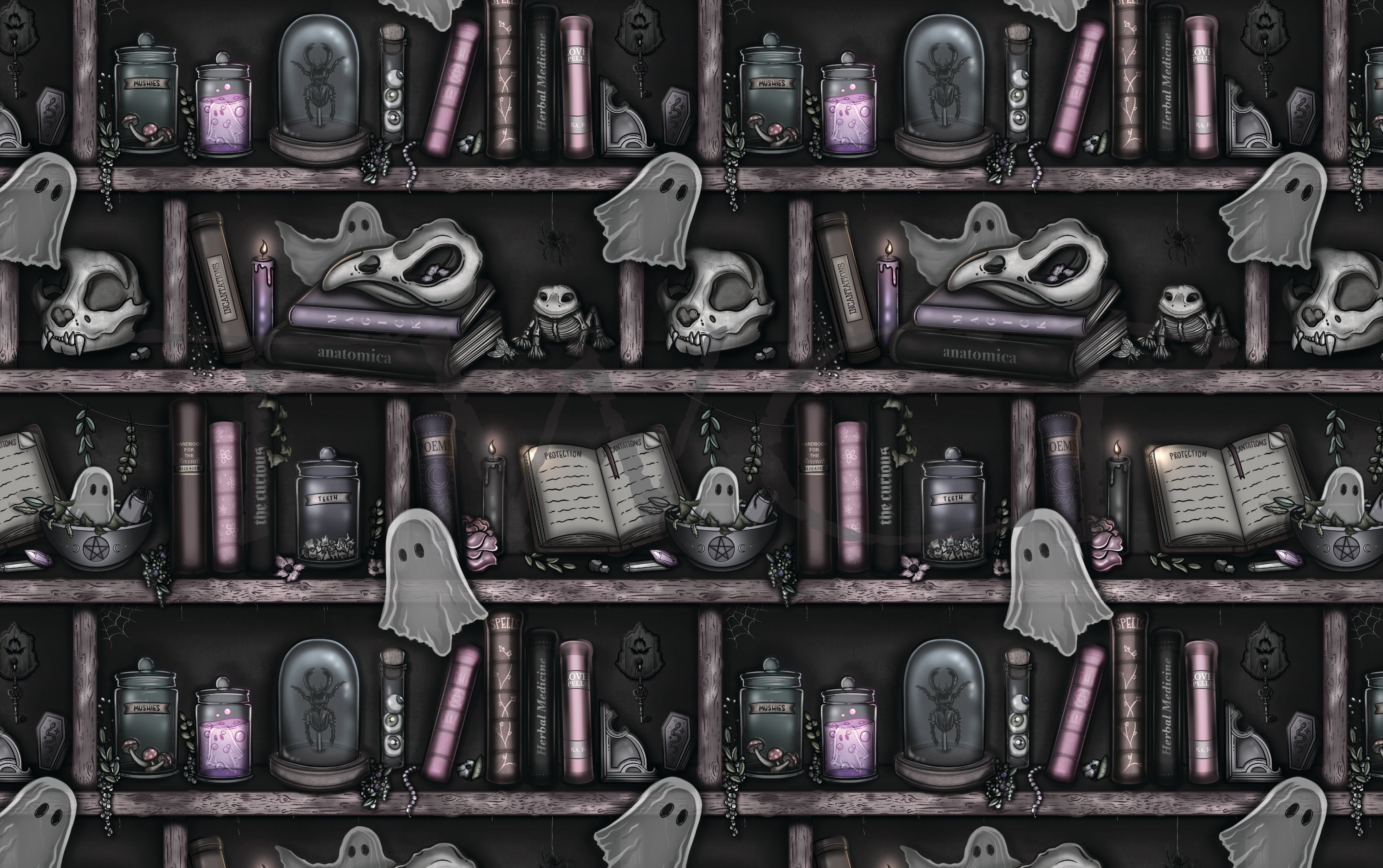 Love, Kyr - Haunted Curio Shelf Black