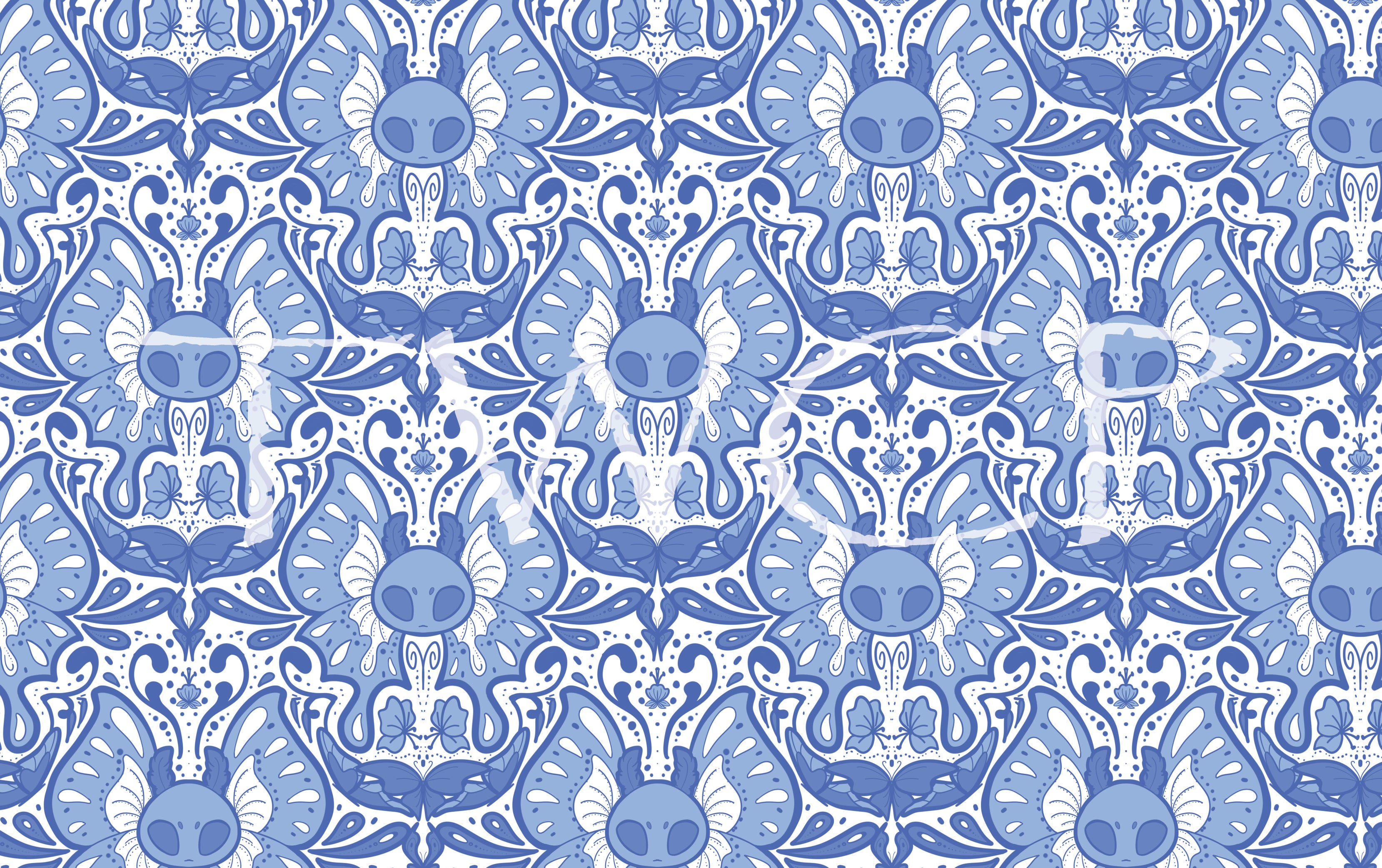 Malevolent Prints - Moth Ma'am Blue