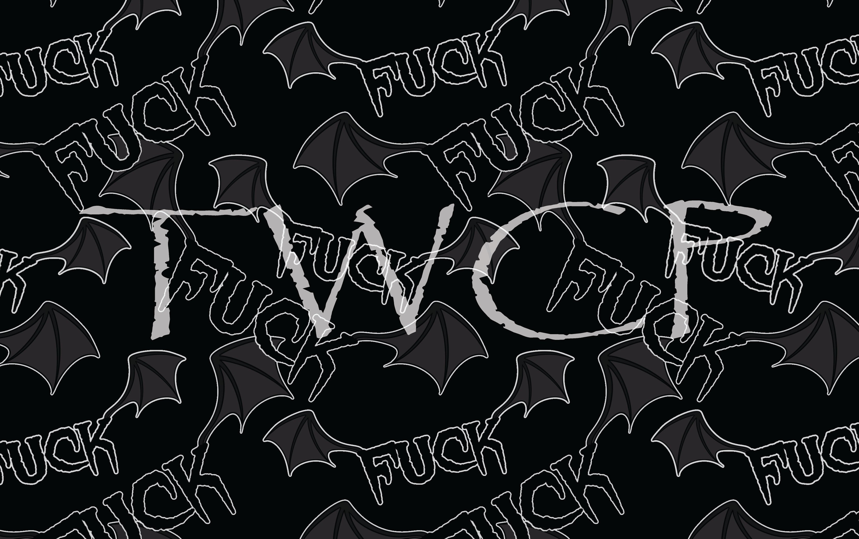 Malevolent Prints - Flying F*ck Grey and Black