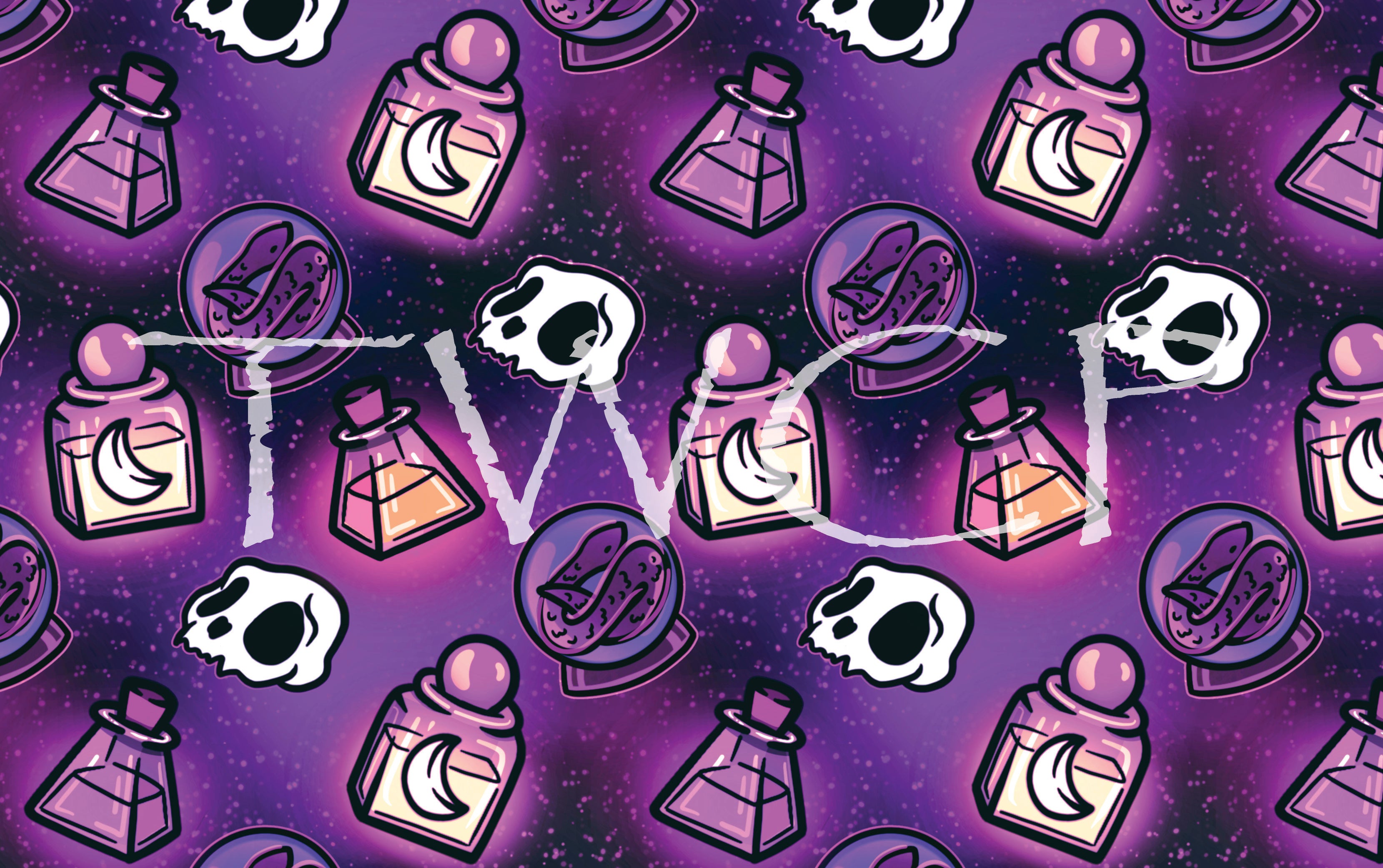 Malevolent Prints - Pocket Potions Purple