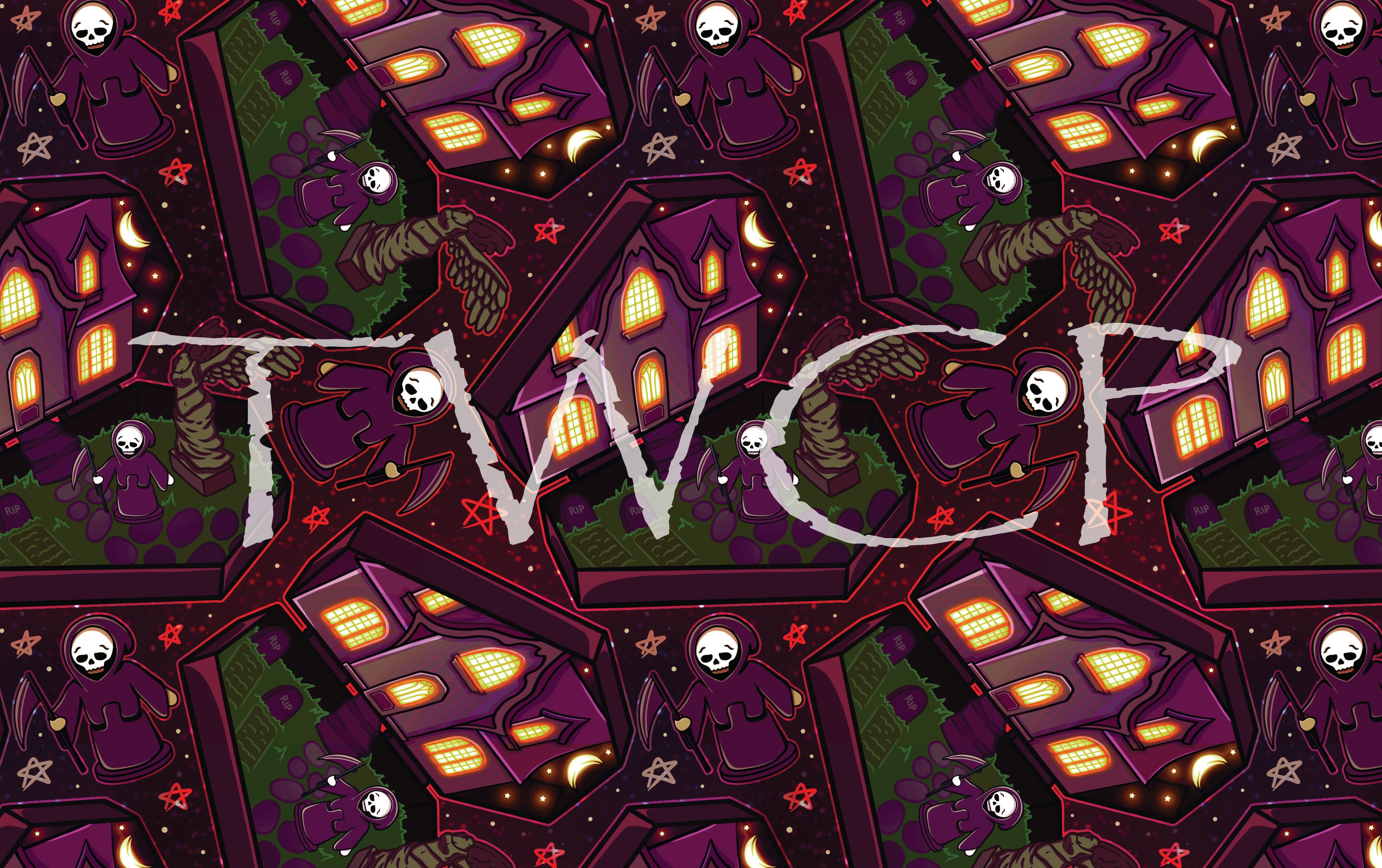 Malevolent Prints - Pocket Reaper Red