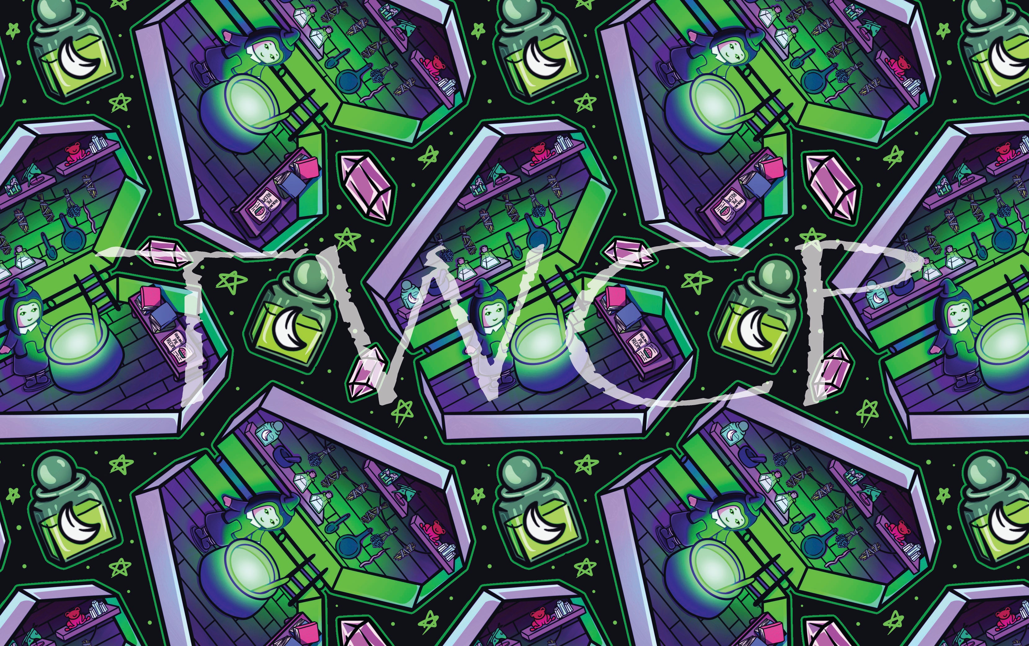 Malevolent Prints - Pocket Witch Black