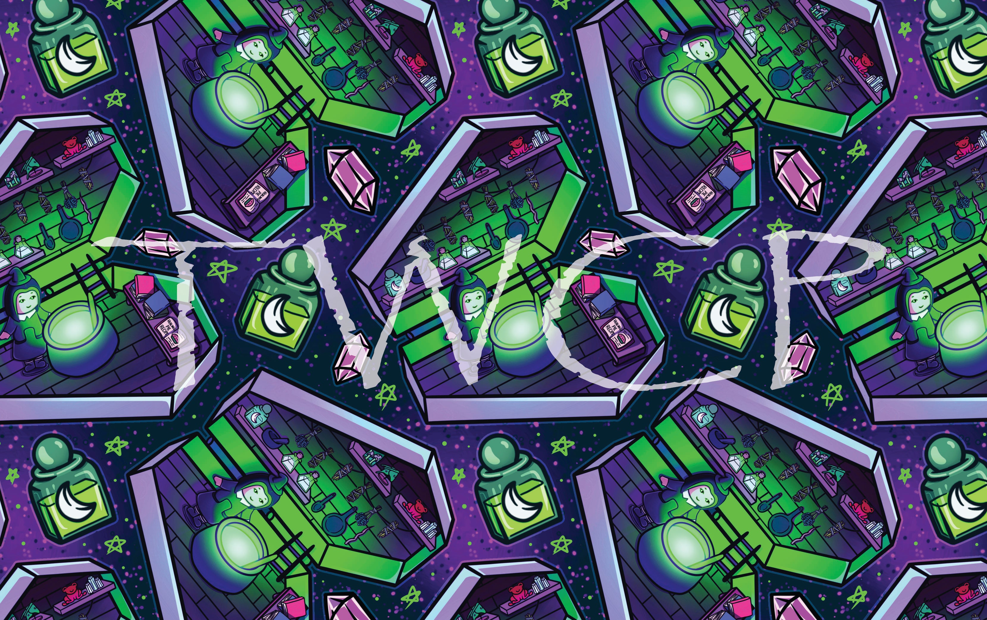 Malevolent Prints - Pocket Witch Purple