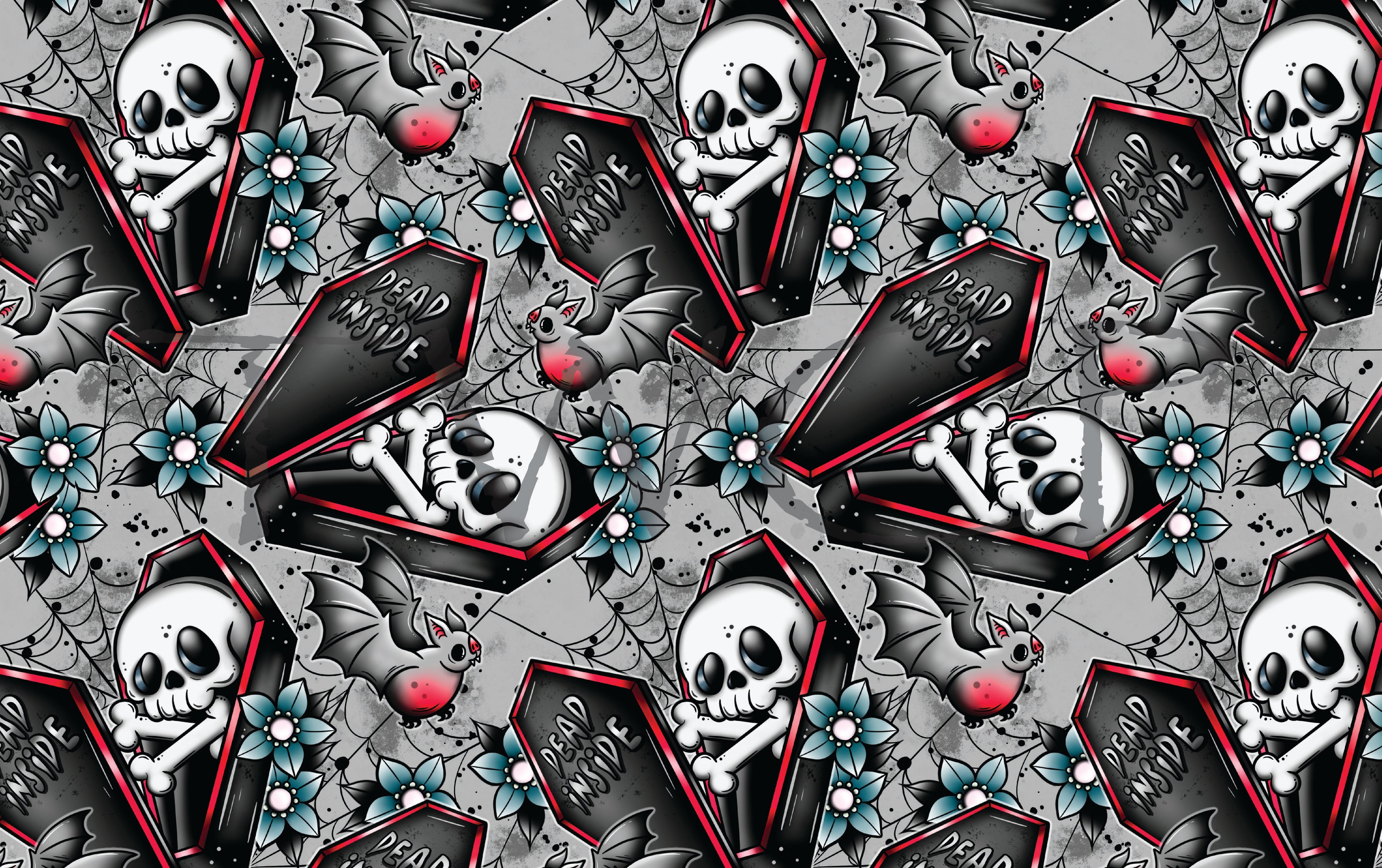 Milkteef Designs - Dead Inside Grey