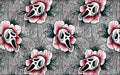 Milkteef Designs - Ghost Flower Grey