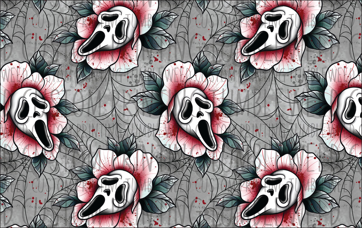 Milkteef Designs - Ghost Flower Grey