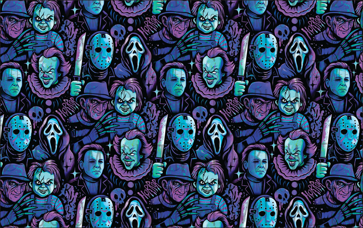 Milkteef Designs - Horror Sketch Blue