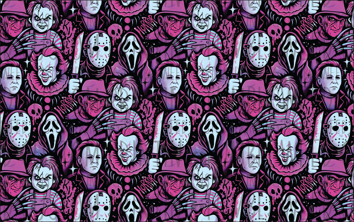 Milkteef Designs - Horror Sketch Pink