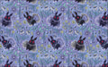 Milkteef Designs - Mothman Floral Purple