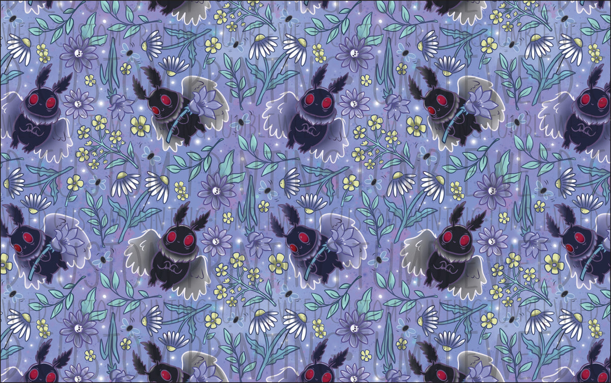 Milkteef Designs - Mothman Floral Purple