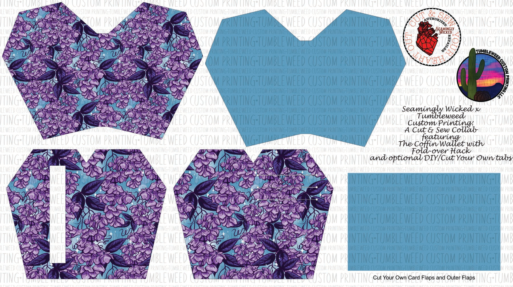 Seamingly Wicked - Claudia Bifold Wallet - AK Floral 1
