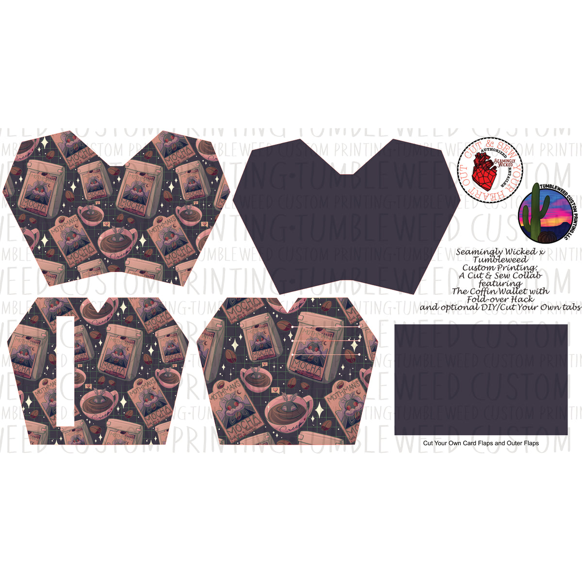 Seamingly Wicked - Claudia Bifold Wallet - Cryptid 1