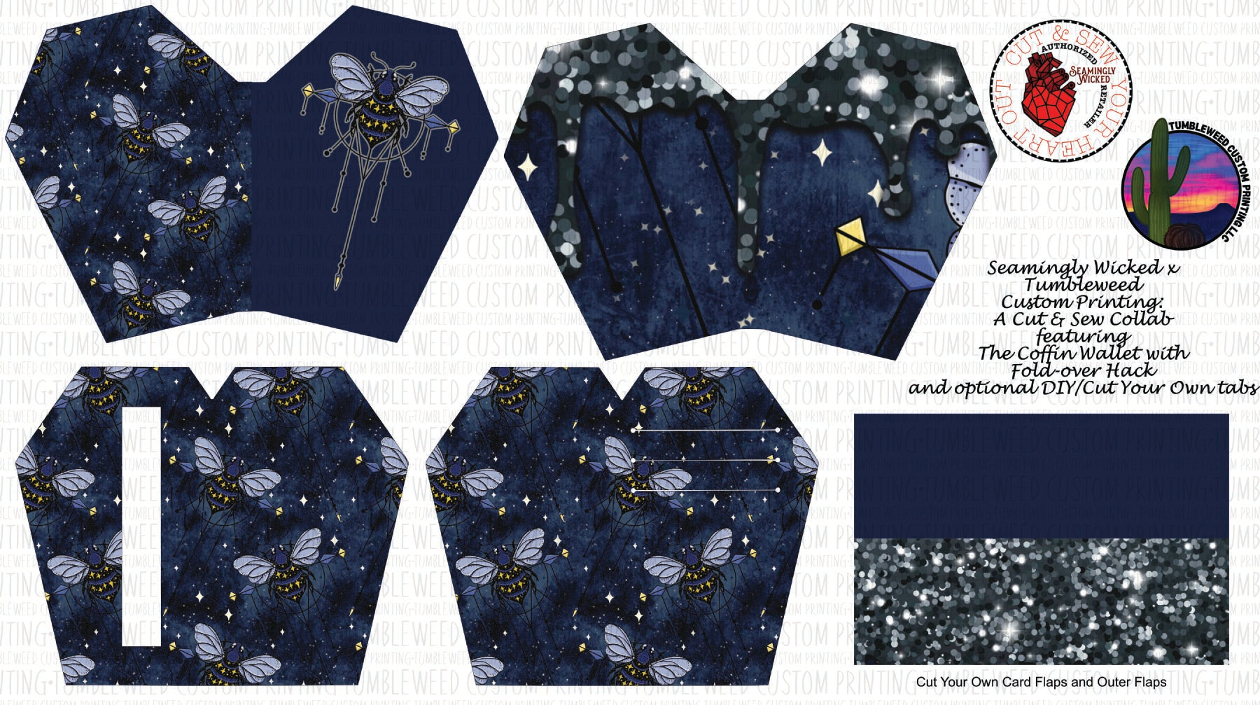 Seamingly Wicked - Claudia Bifold Wallet - Floral 1