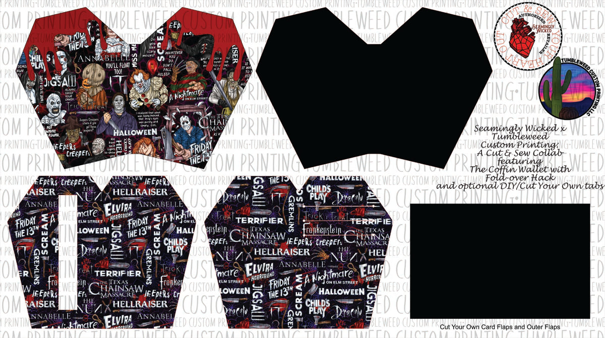 Seamingly Wicked - Claudia Bifold Wallet - Horror 9