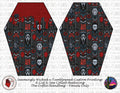 Seamingly Wicked - Coffin Handbag Panels 100% - Horror 1 Drip