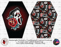 Seamingly Wicked - Coffin Handbag Panels 100% - Horror 12