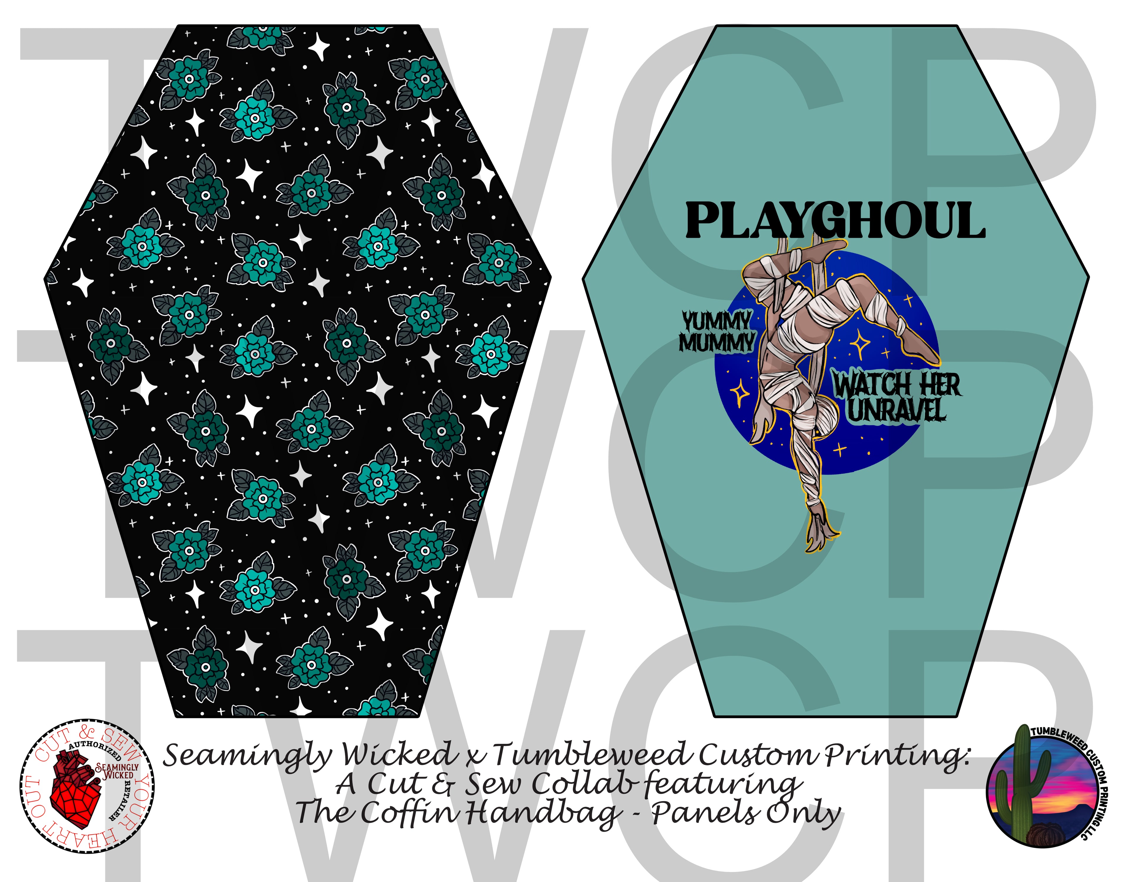 Seamingly Wicked - Coffin Handbag - Playghoul Mummy