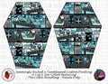 Seamingly Wicked - Coffin Handbag Panels 100% - Santa's Workshop