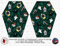 Seamingly Wicked - Coffin Handbag Panels 100% - Spooky Tree